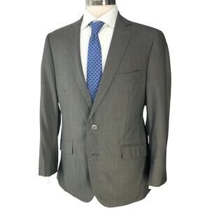 J Hilburn Mens Size 40S Sport Coat Blazer Revenge Super 150s Gray Bespoke $976